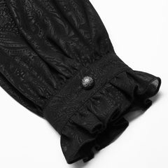 Malignance Sheer Floral Button Up Shirt - PunkRave