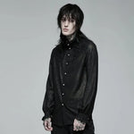 Malignance Sheer Floral Button Up Shirt - PunkRave