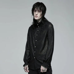 Malignance Sheer Floral Button Up Shirt - PunkRave