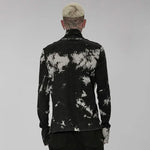 Mephistopheles Studded Turtleneck (Black and White) - PunkRave