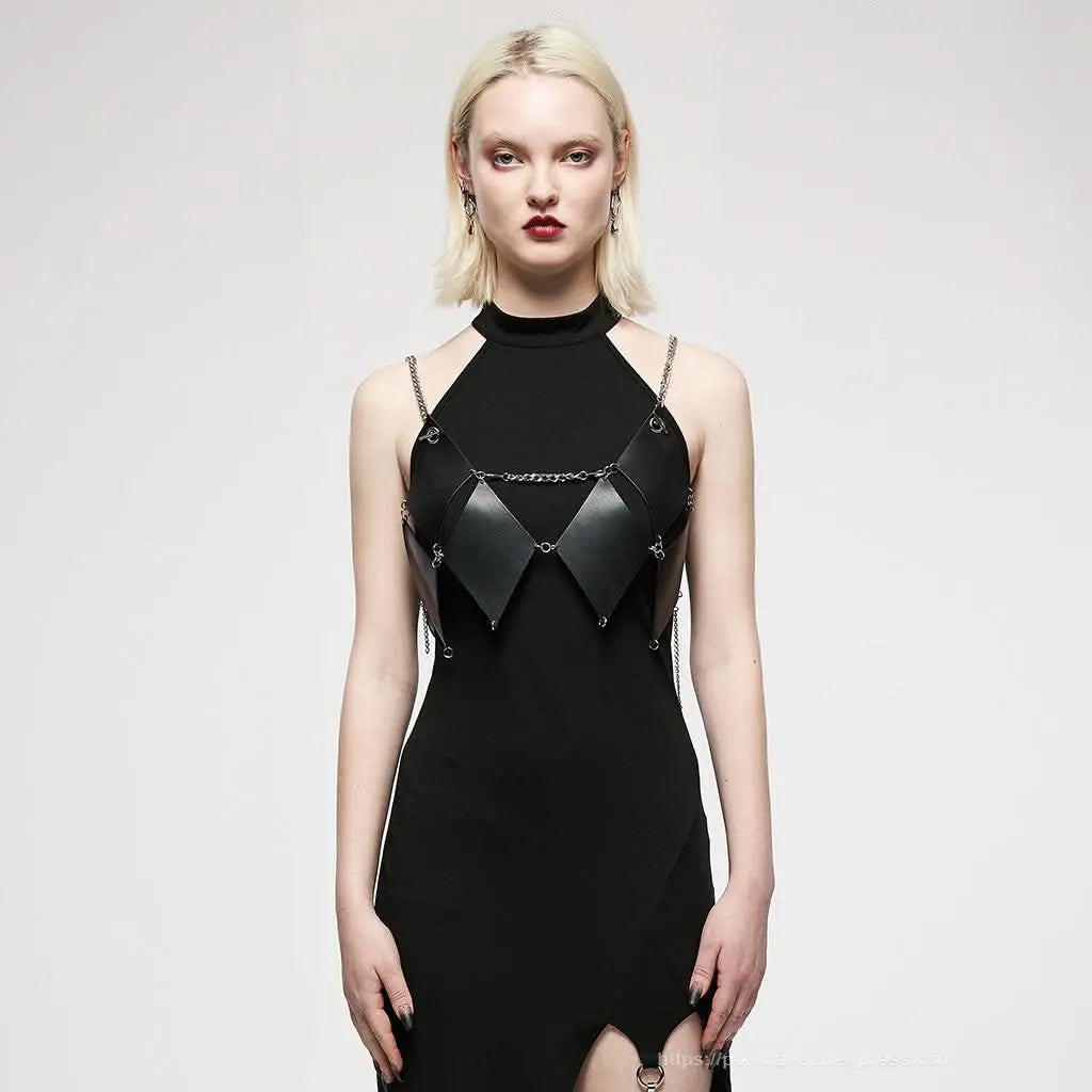 Mercury Vest With Chains - PunkRave