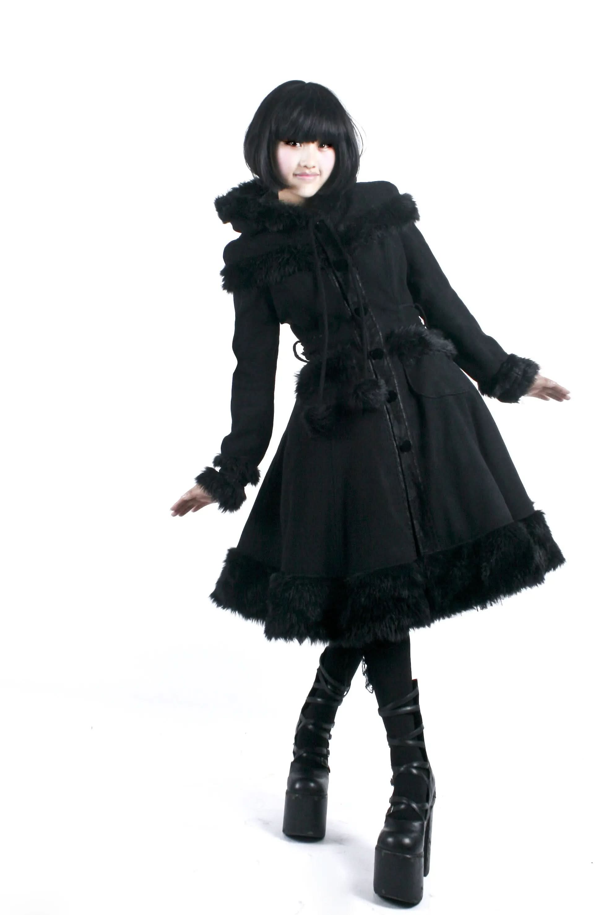 Midnight Coat -Black My Store
