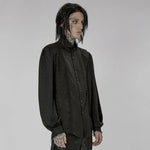 Midnight Mirage Peasant Shirt - Black - PunkRave