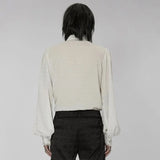 Midnight Mirage Peasant Shirt - White - PunkRave