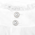 Midnight Mirage Peasant Shirt - White - PunkRave