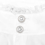 Midnight Mirage Peasant Shirt - White - PunkRave