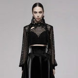 Moonlight Mesh Crop Top - PunkRave