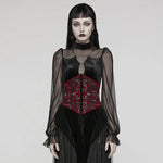 Morrigan Corset (Red) - PunkRave