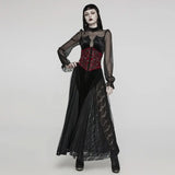 Morrigan Corset (Red) - PunkRave
