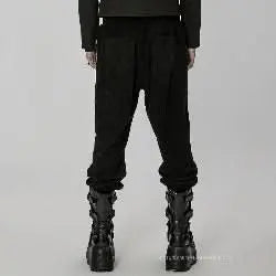 Mutiny Corduroy Trousers - Black - PunkRave