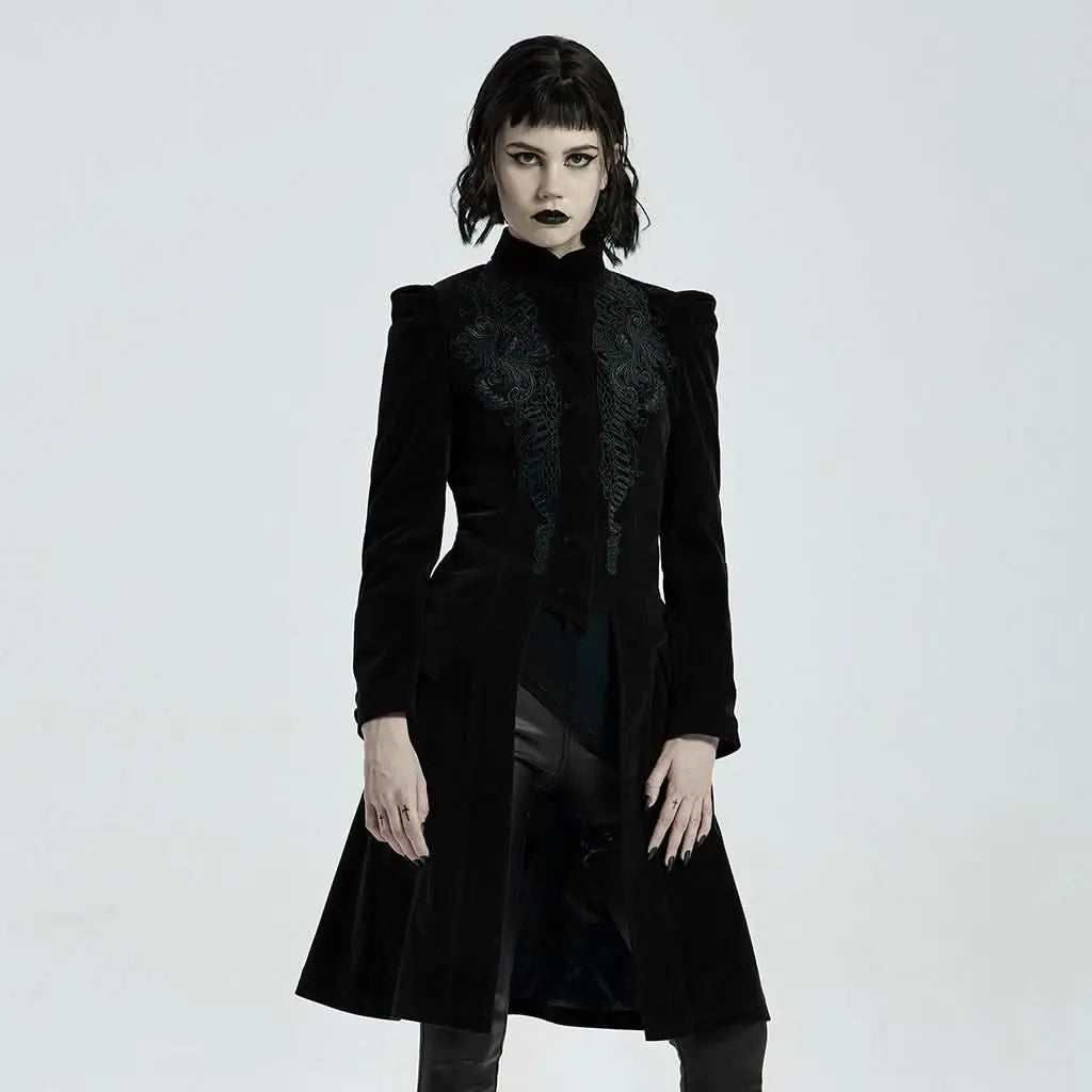 Mysterious Mayhem Coat - Black - PunkRave