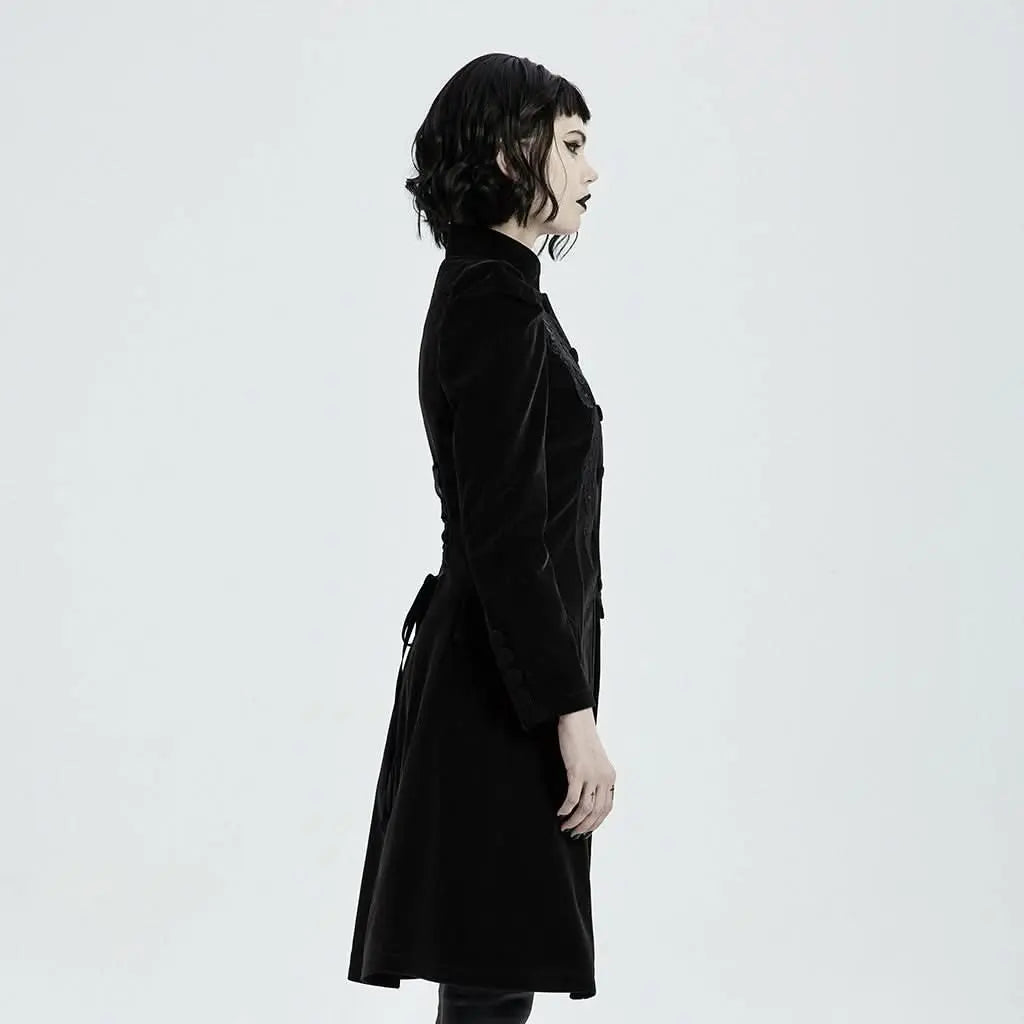 Mysterious Mayhem Coat - Black - PunkRave