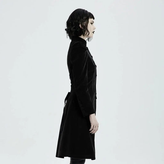 Mysterious Mayhem Coat - Black - PunkRave