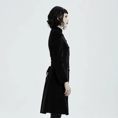 Mysterious Mayhem Coat - Black - PunkRave