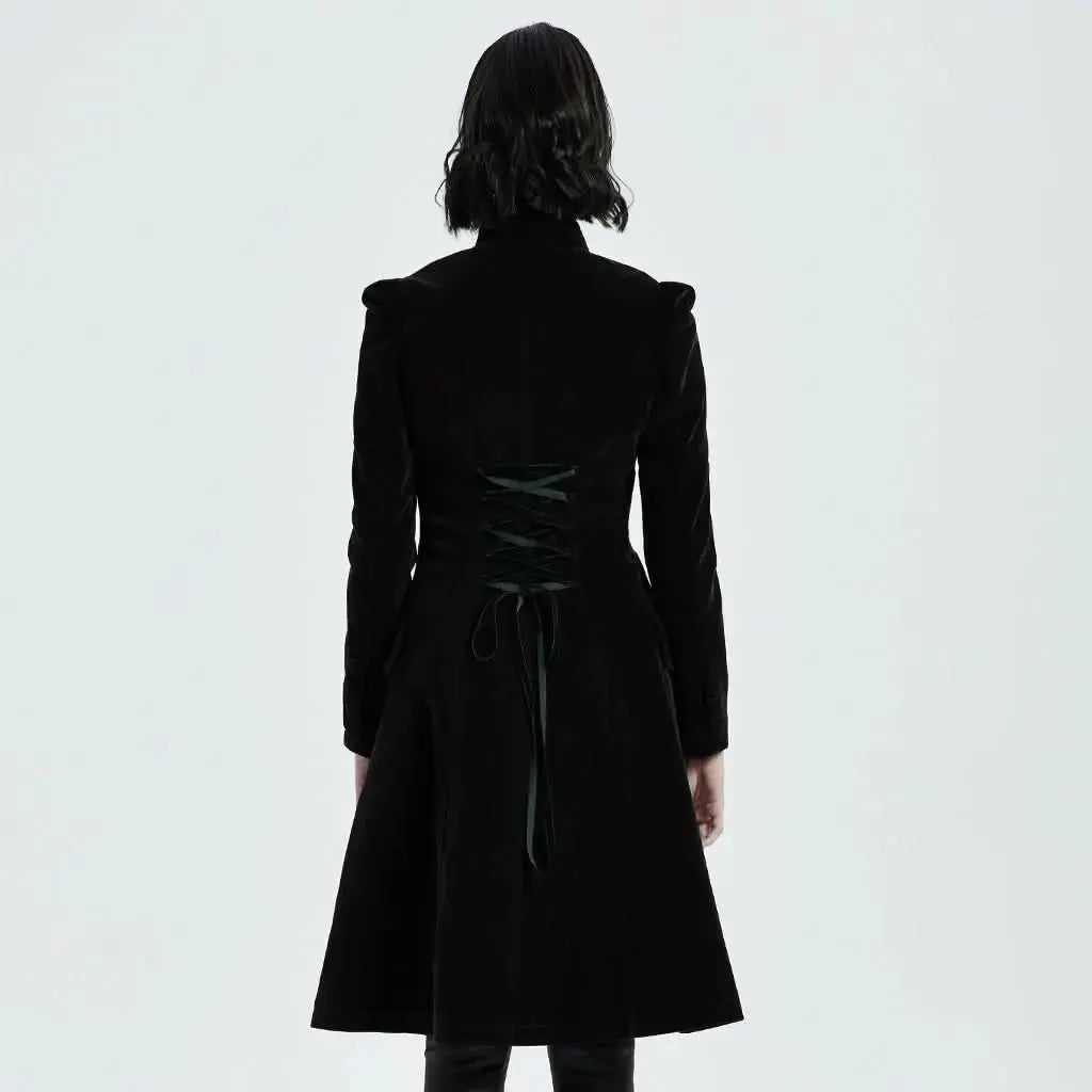 Mysterious Mayhem Coat - Black - PunkRave