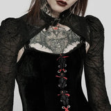 Nausicaa Keyhole Velvet Dress - PunkRave