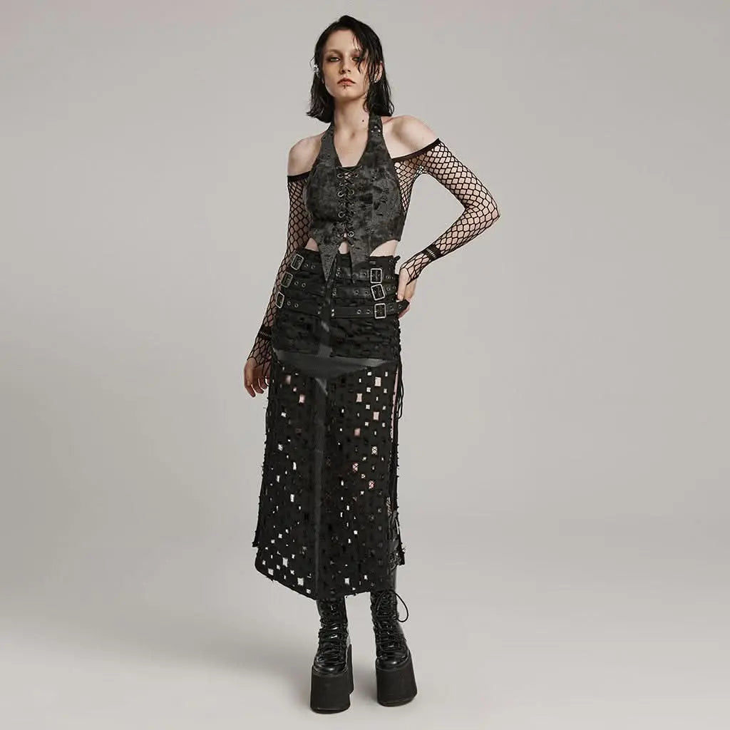 Necropolis Maxi Skirt - PunkRave