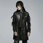 Neo-Punk Gothic Leather Look Coat -Men My Store