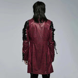 Neo-Punk Gothic Leather Look Coat -Men My Store