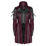 Neo-Punk Gothic Leather Look Coat -Men My Store