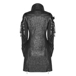 Neo-Punk Gothic Leather Look Coat -Men My Store