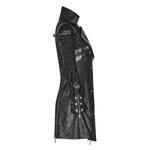 Neo-Punk Gothic Leather Look Coat - Women My Store