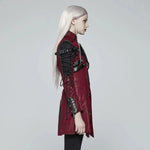 Neo-Punk Gothic Leather Look Coat - Women My Store