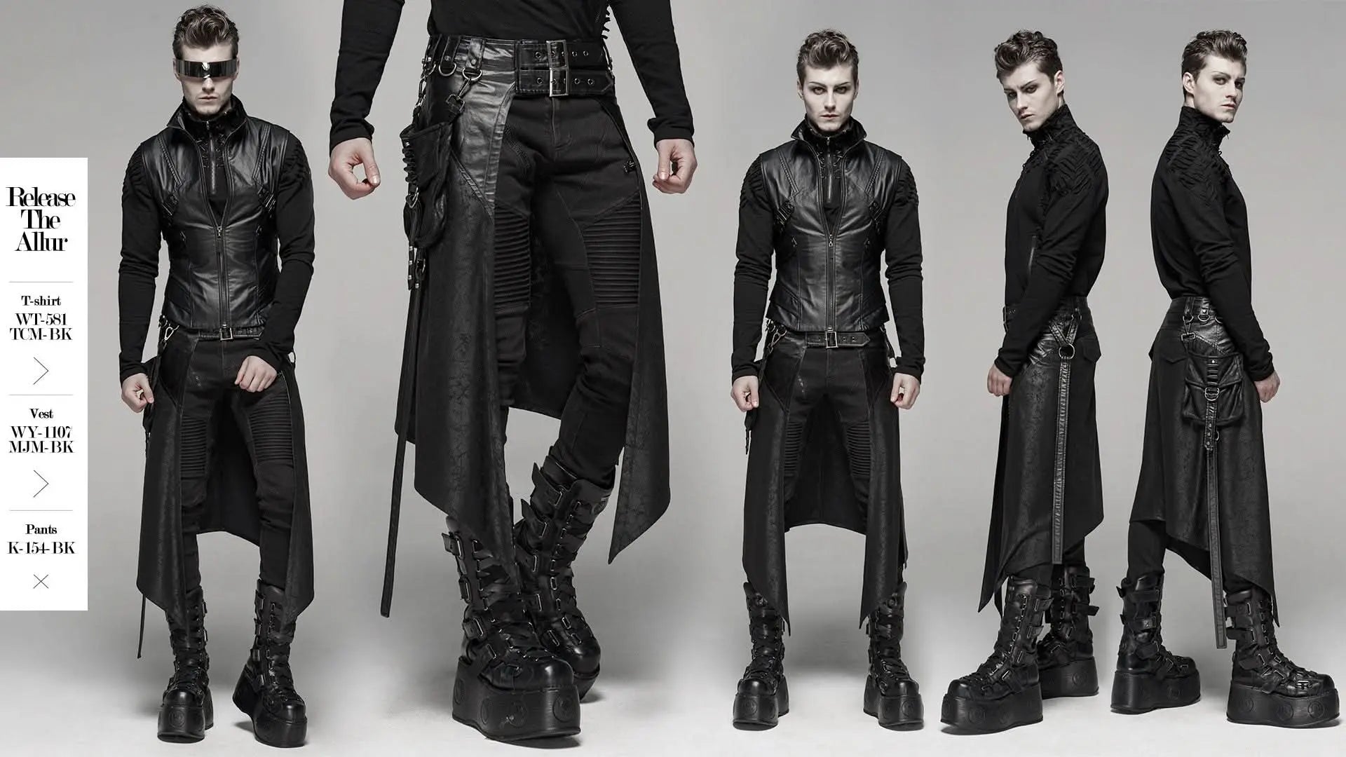 Neon Flux Skirt - Men - PunkRave