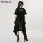 Neon Rain Distressed Cape - PunkRave