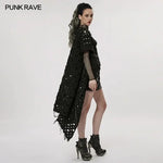 Neon Rain Distressed Cape - PunkRave
