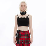 Nero Chain Crop Top - PunkRave
