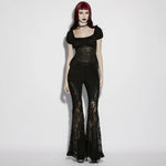 Nightgarden Lace Splice Flared Pants PunkRave