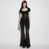 Nightgarden Lace Splice Flared Pants PunkRave