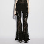 Nightgarden Lace Splice Flared Pants PunkRave