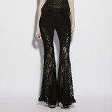 Nightgarden Lace Splice Flared Pants PunkRave