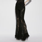 Nightgarden Lace Splice Flared Pants PunkRave