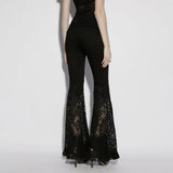 Nightgarden Lace Splice Flared Pants PunkRave