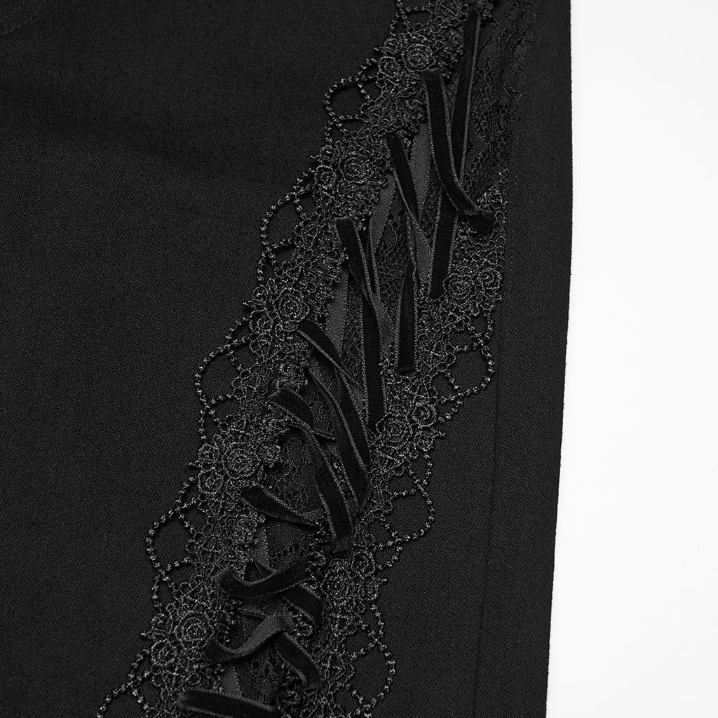 Nightgarden Lace Splice Flared Pants PunkRave