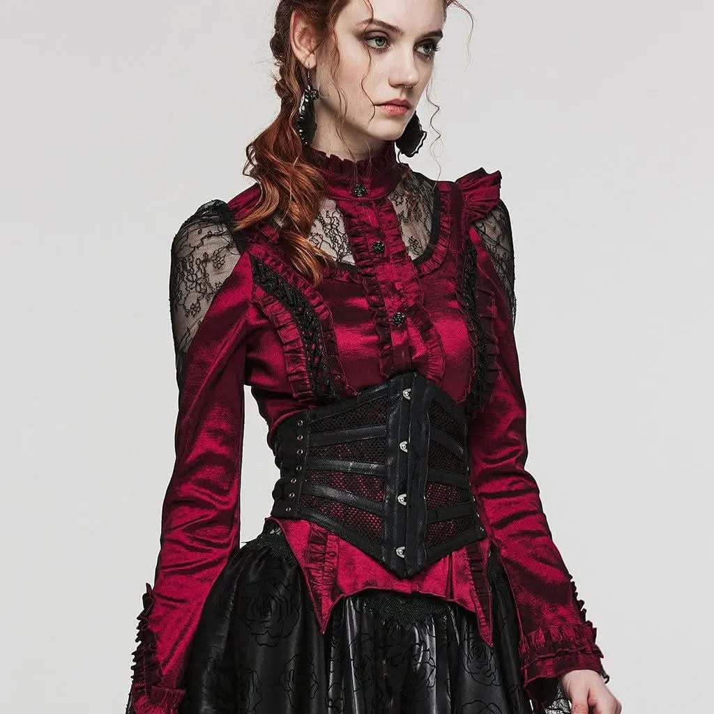 No Rules Revival - Punk PU and Mesh Corset My Store
