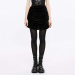 Nosferatu's Enigma - Gothic Mini Skirt - PunkRave