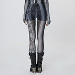 Nuclear Printed Leggings (Grey) - PunkRave