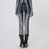 Nuclear Printed Leggings (Grey) - PunkRave