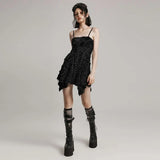 Nyx Distressed Dress (Dark Matter) - PunkRave