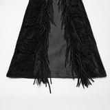 Crestfallen Punk Velvet Flared Bellbottom Pants