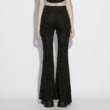 Beltane Gothic Lace Flared Pants
