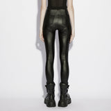 Claviceps Punk Cyber Lace-Up Mesh Leggings