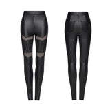 Claviceps Punk Cyber Lace-Up Mesh Leggings