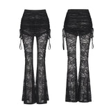 Hauyne Gothic Lace Mesh Pants