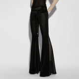 Locust Gothic Lace Velvet Flared Pants