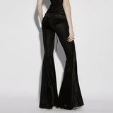 Locust Gothic Lace Velvet Flared Pants